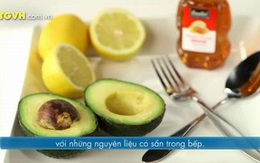 Mặt nạ làm sáng da với bơ, mật ong và chanh